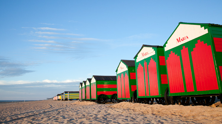 Strandhuisjes in De Panne