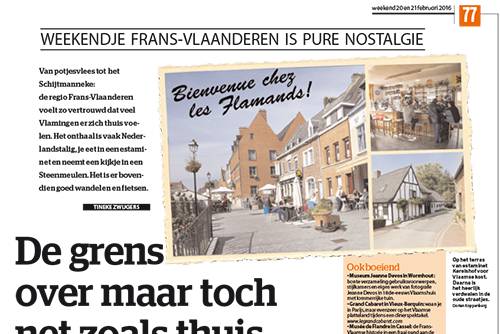 Artikel over Frans Vlaanderen in Het Laatste Nieuws