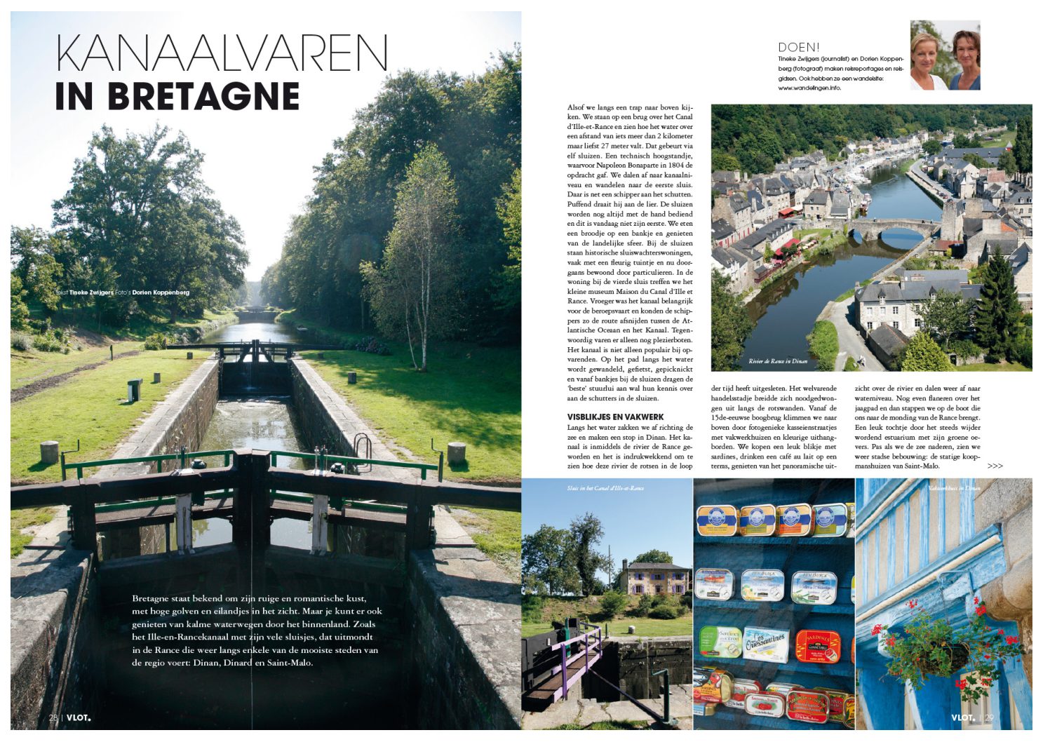 Artikel over kanaalvaren in Bretagne, voor VLOT Magazine