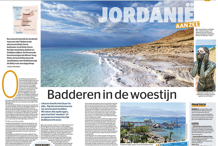 Jordanie: badderen in de woestijn